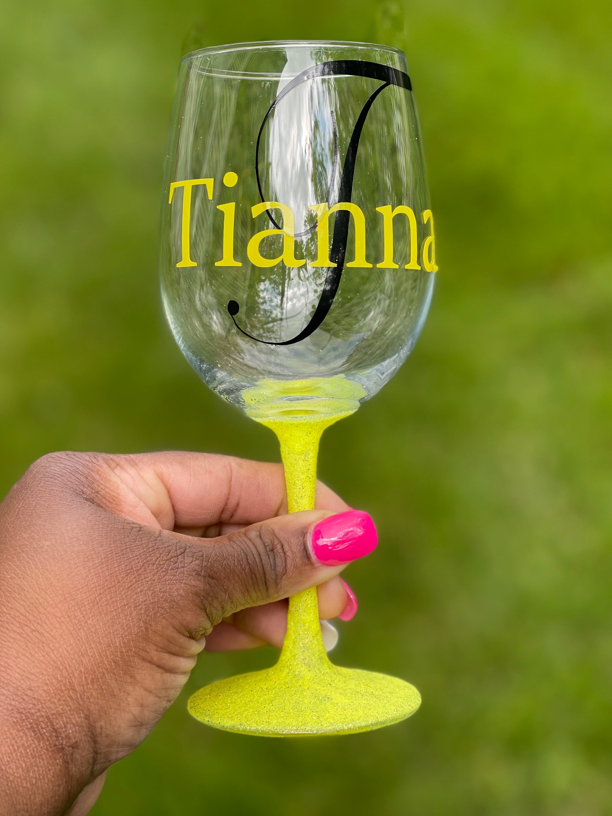 Glitter Wine Glasses
