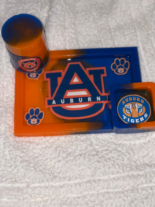 Auburn Tigers rolling tray set