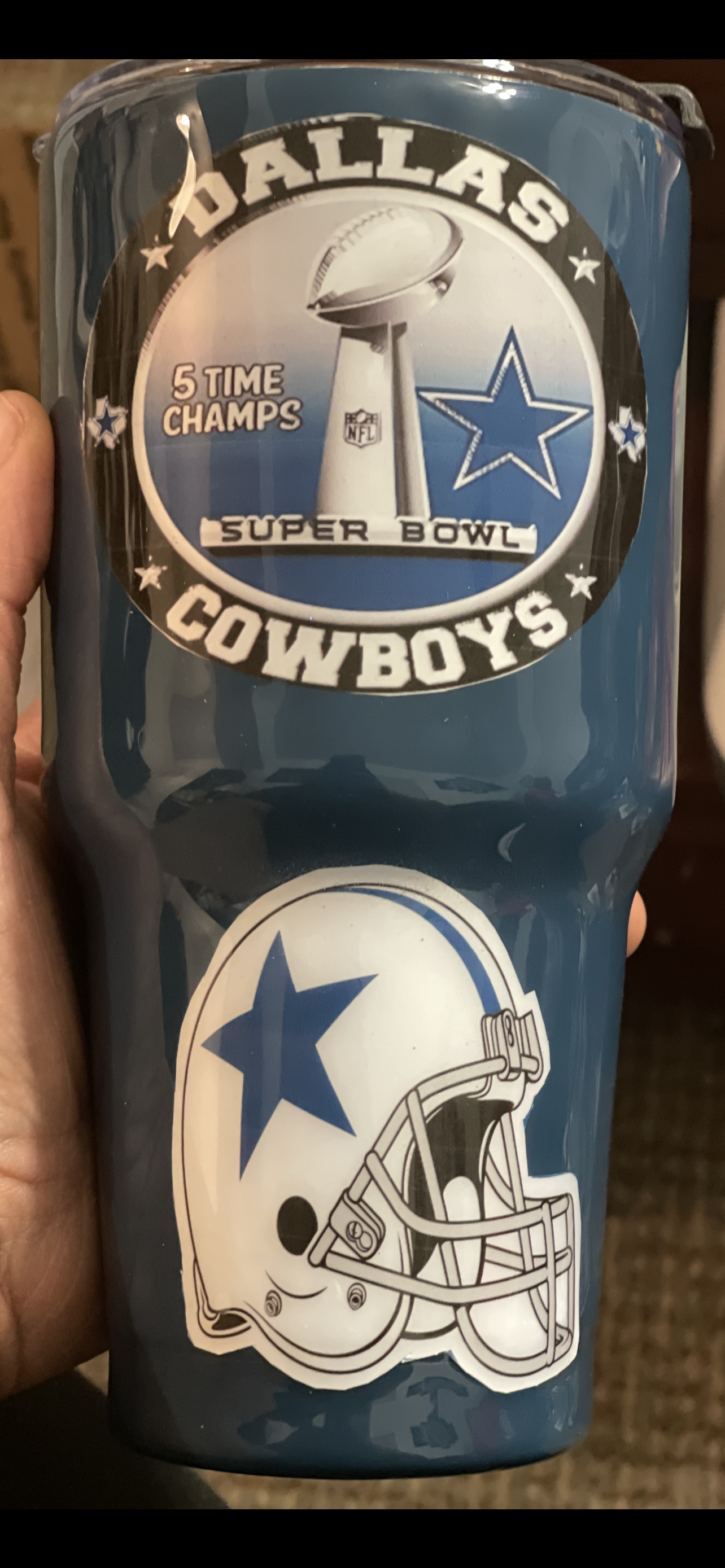 Dallas Cowboy tumbler