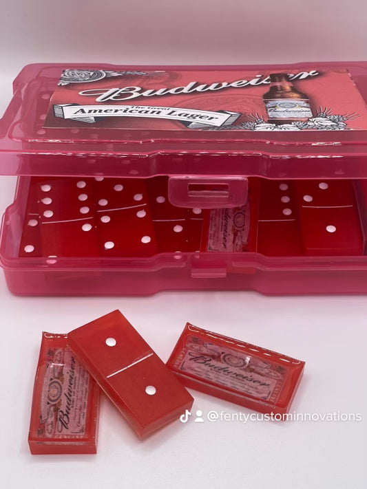 Budweiser dominoes