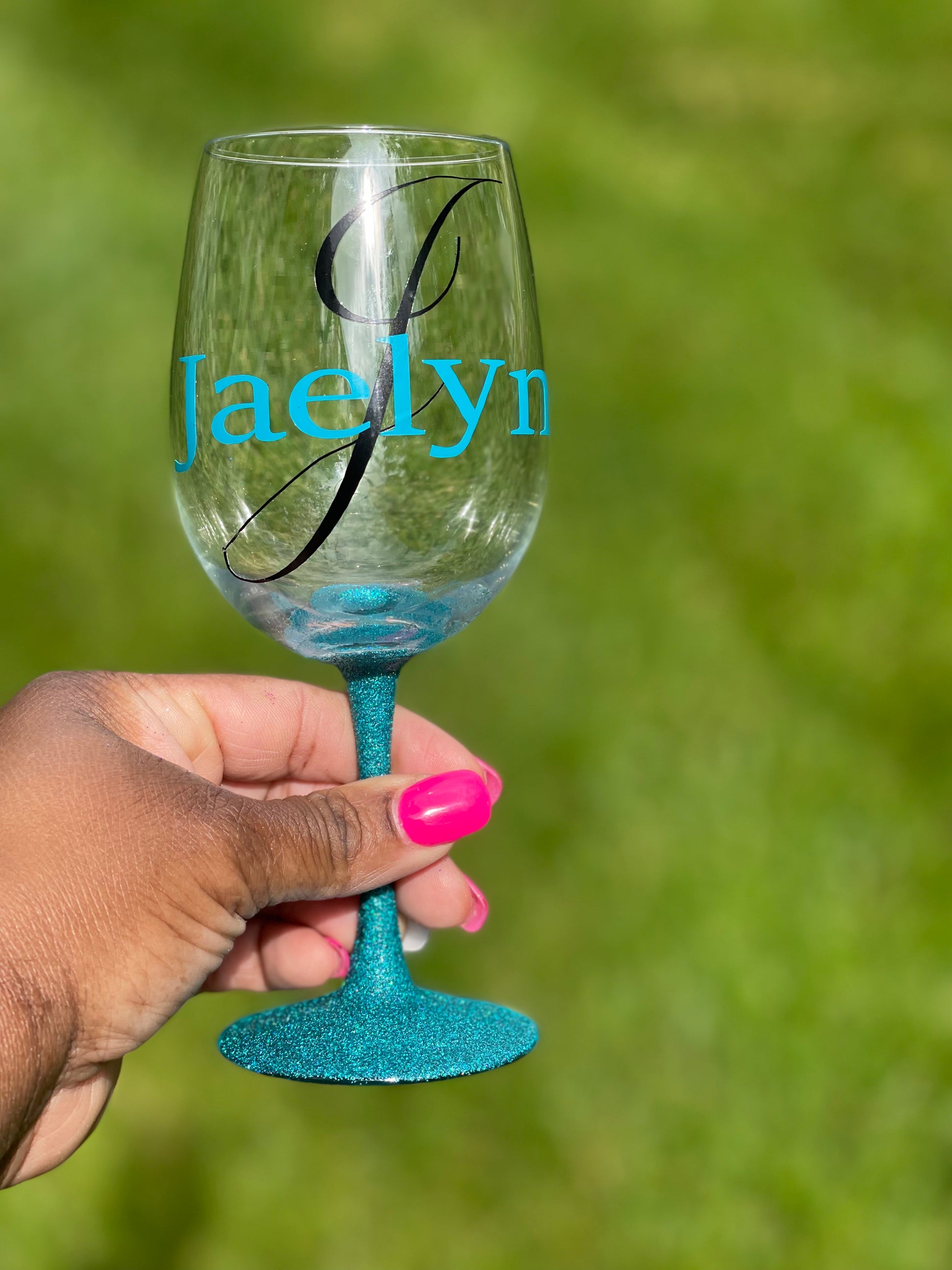 Glitter Wine Glasses